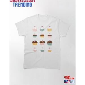 Cupcake With Red Strawberry Classic Tshirt Unisex